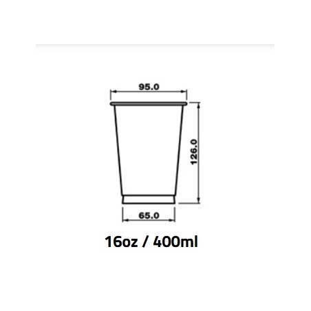 Pohár 400 ml PET pr.95mm (50/1200ks)