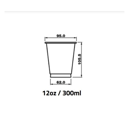 Pohár 300 ml PET pr. 95mm (50/1200ks)