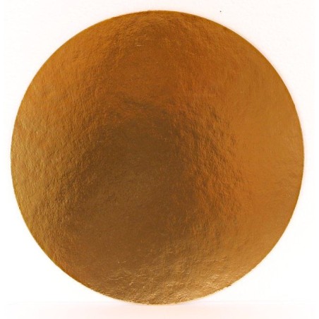 Okrúhly podnos 34cm zlatý (1ks)