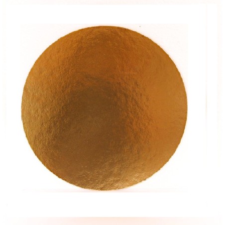 Okrúhly podnos na tortu 28cm zlatý (1/100ks)