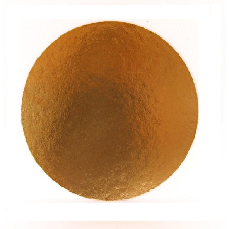 Okrúhly hrubý podnos na tortu 30cm zlatý (1/50ks)