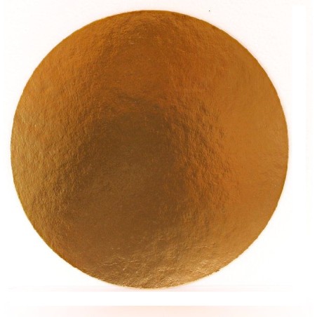 Okrúhly hrubý podnos na tortu 32cm zlatý (1/50ks)