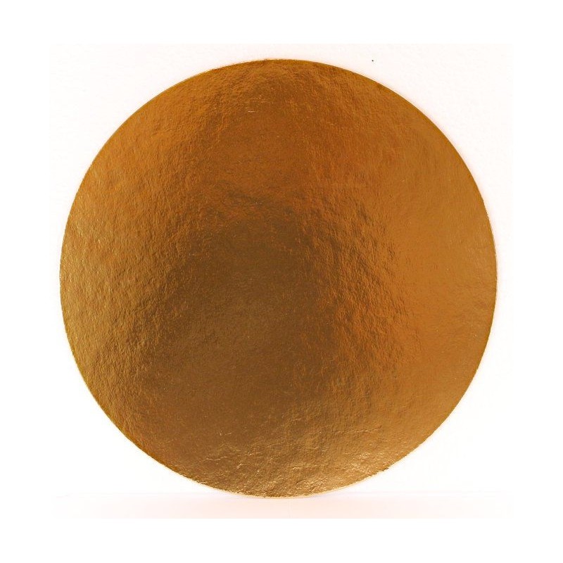 Okrúhly podnos hrubý 34cm zlatý (1ks)