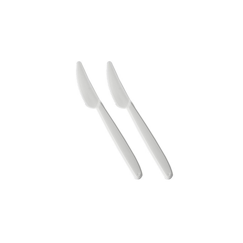 Nôž pevný 18,5 cm biela PS (50ks)