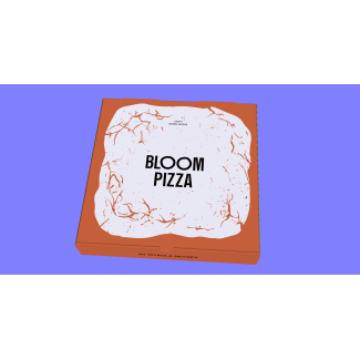 Krabica na pizzu 26x26x5 "BLOOM" (1ks)